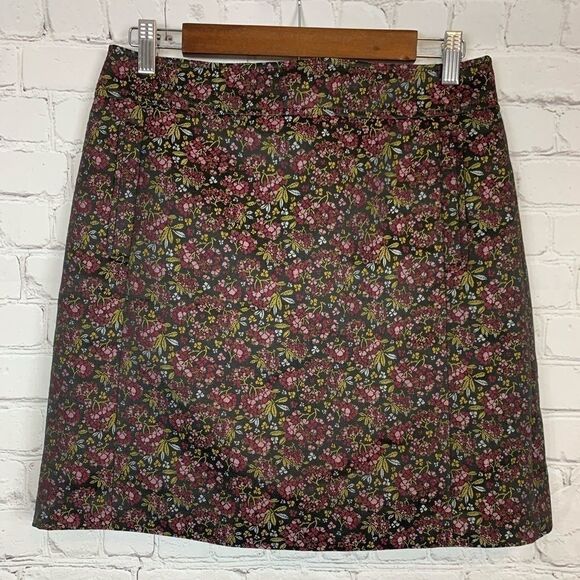 LOFT floral mini skirt size 8P - Picture 1 of 7